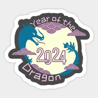 2024 Year of the Dragon Chinese New Year Zodiac Sticker